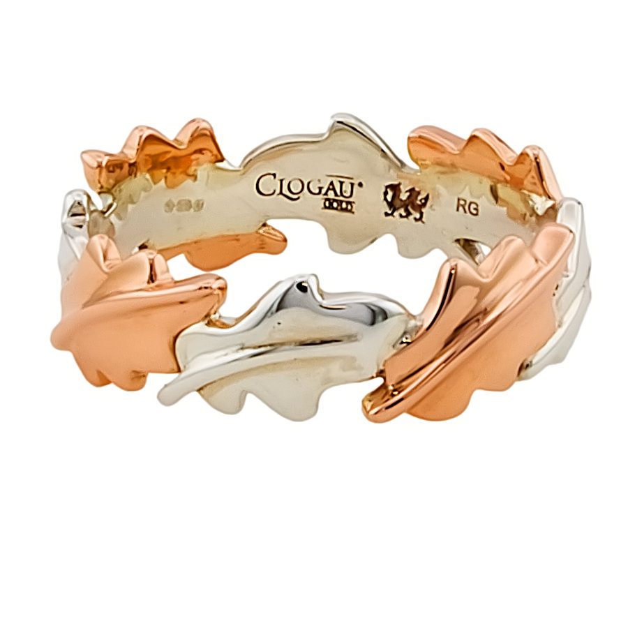 Silver & 9ct gold Clogau Ring size O